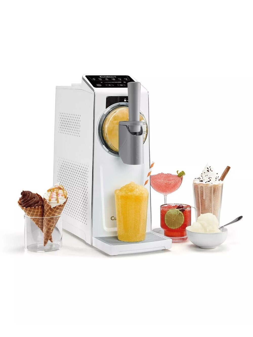 329$ Cuisinart 6-in-1 Slushy Soft-Serve Maker ICE-200 Size One white